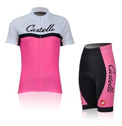 Calza Remera Ciclista Ciclismo Mountain Bike Mujer Dama Cas