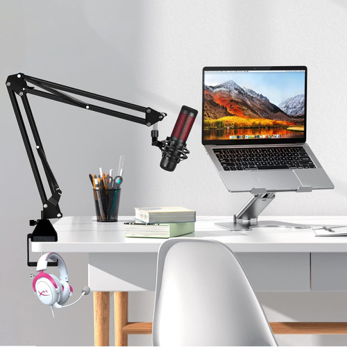Brazo De Micrófono Hyperx Quadcast S Mic, Soporte De M...