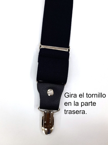 Imagen 3 de 10 de Tirantas, Tirantes, Cargaderas Hombre Negra Con Textura