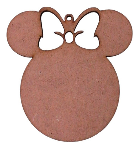 100 Esferas Navideñas Lisas Mdf Mickey/minie 10cm