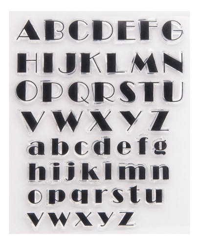 Sello De Silicona (66 #mold) Con Letra Del Alfabeto, Número
