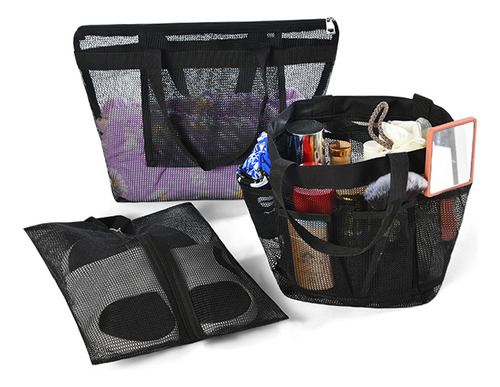 Bolsas De Ducha De Malla Portátiles (paquete De 3) Para Viaj