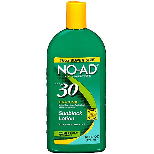 No-ad Sunblock Lotion Spf 30 16 Fl Oz