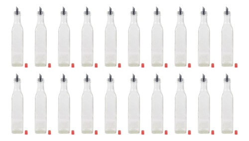 Set X 30 Botella Aceite / Vinagre Vidrio 1/4 Litro Con Pico 