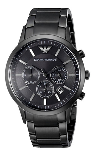 Relógio 0006g Empório Armani Ar2453 Preto Puls. Aço C/ Caixa