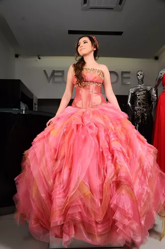 Vestido De Xv Años Coral Con Naranja en venta en Durango Durango por sólo $  9,  Mexico