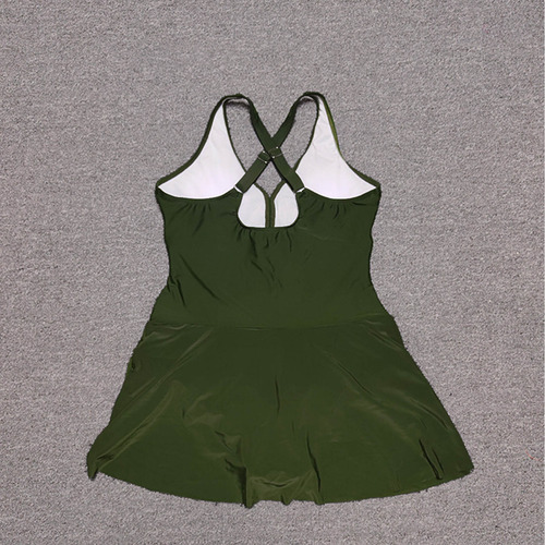Swi Con Cuello En V Liso Sin Abertura En La Espalda, Talla G