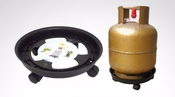 Soporte Para Garrafa 13kg Macetas Con Ruedas