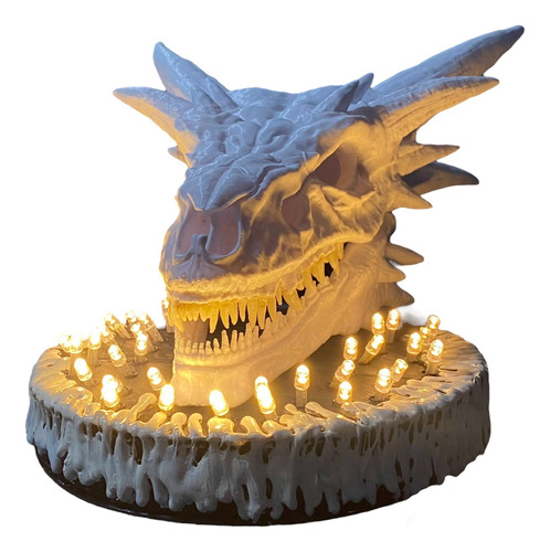 Lámpara Decorativa Balerion Basada En House Of The Dragon