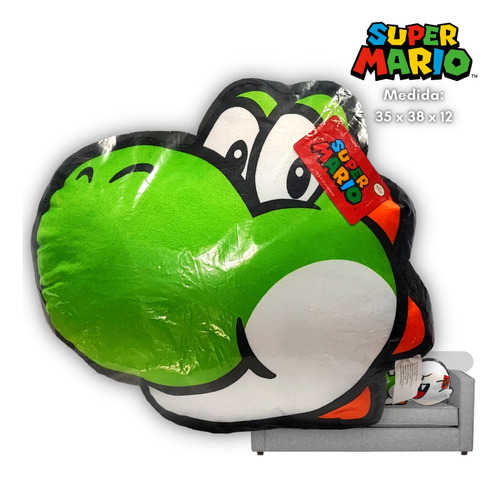 Cojín Almohada Yoshi - Super Mario Bros - Nintendo