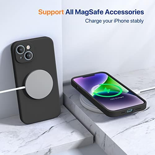 Capa Miracase Para iPhone 14 Com Capa Preta