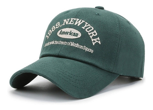 Boné Aba Curva New York Ny American Vintage Old Hat Verde