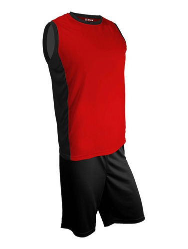 Uniforme De Baloncesto Hombre Adulto Onix Rojo Y Negro