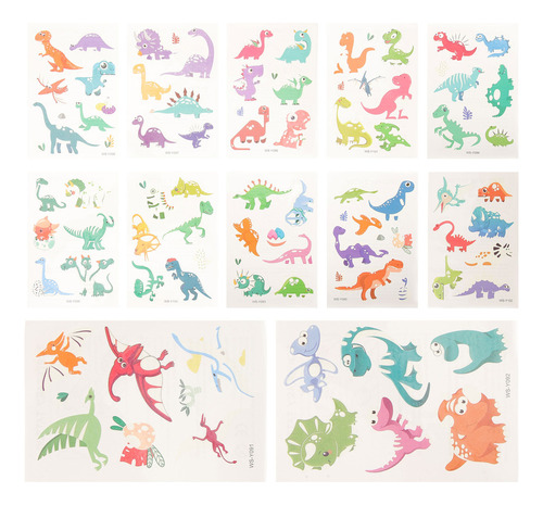 Adhesivo Con Estampado De Dinosaurios Que Brillan En La Oscu
