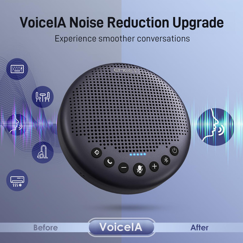 Altavoz De Conferencia Emeet Luna Plus Con 8 Micrófonos, Cap