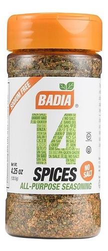 Condimento Badia 14 Spices 120.5g - Unidad A $29800