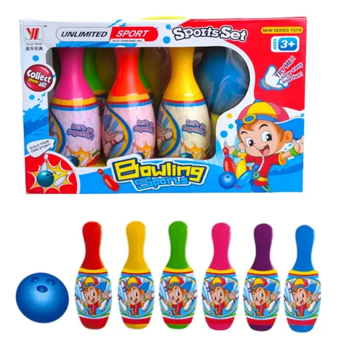 Juego De Bolos Infantil De Madera Con Rampa Y Bola De Acero – Mini Bolera Para Casa, Oficina O Regalo