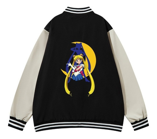 Chaqueta Casual Con Mangas De Béisbol Sailor Moon