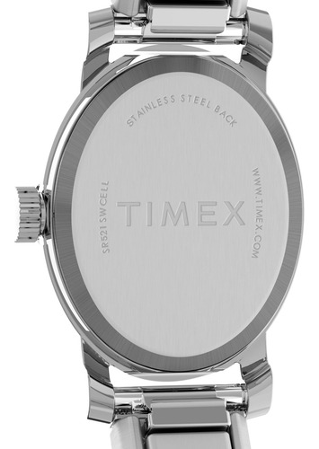 Reloj Timex Cavatina Para Mujer Con Correa Plateada De 18 Mm