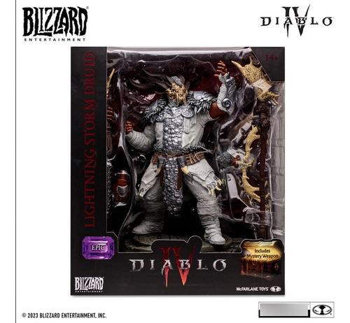 Figura Mcfarlane Diablo Iv 167200 Lightning Storm Druid 16cm