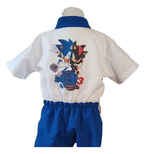 Disfraz Sonic 3 Pelicula Niño Enterito Verano Azul 8