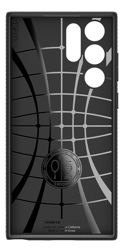 Spigen Funda Liquid Air Compatible con Galaxy S22 Ultra - Negro Mate
