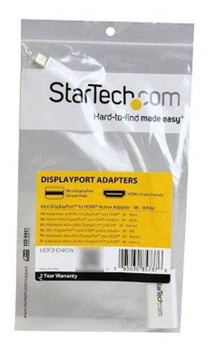 Adaptador Video 4k Audio Mini Dp Display Port Hdmi Startech