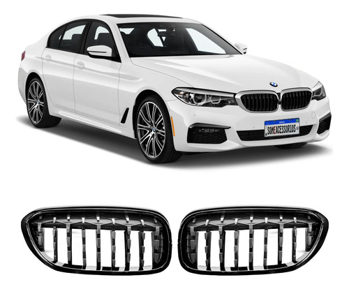 Grade Bmw Série 5 G30 520i 530i 540i Diamond Cromada Vo6