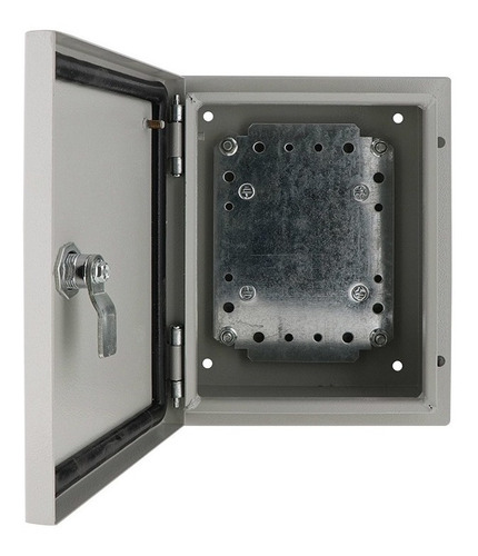 Imagen 4 de 5 de Gabinete Metalico 20x20x15 Cm 200x200x150 Mm Con Platina
