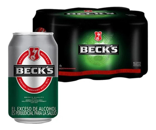 Cerveza Beck's Sixpack De 355ml Lata