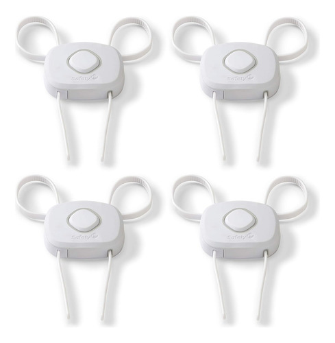 Outsmart? Flex Lock, Blanco, Paquete De 4