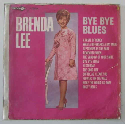 Lp Brenda Lee - Bye Bye Blues - 1967 - Decca 