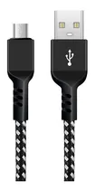Comprar Cable Nylon 1 Metro Micro Usb V8 Carga Rapida Y Transmision