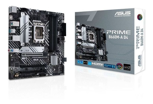 Motherboard Asus Intel Prime B660m-a D4 S1700 12va Gen