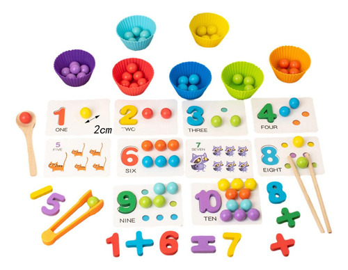 Z Juego De Cuentas Con Clip, Juego De Contar Y Combinar,