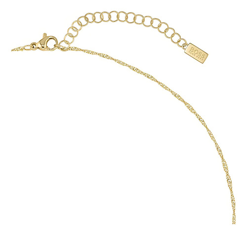 Collar Hugo Boss Medallion Dorado Para Mujer