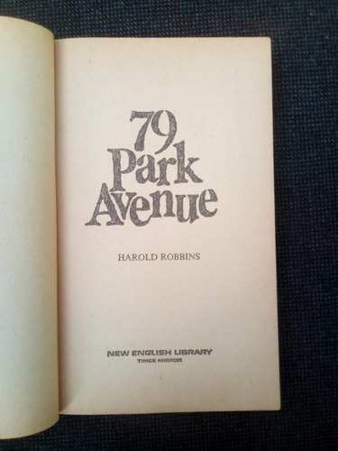 Imagen 2 de 3 de 79 Park Avenue Harold Robbins