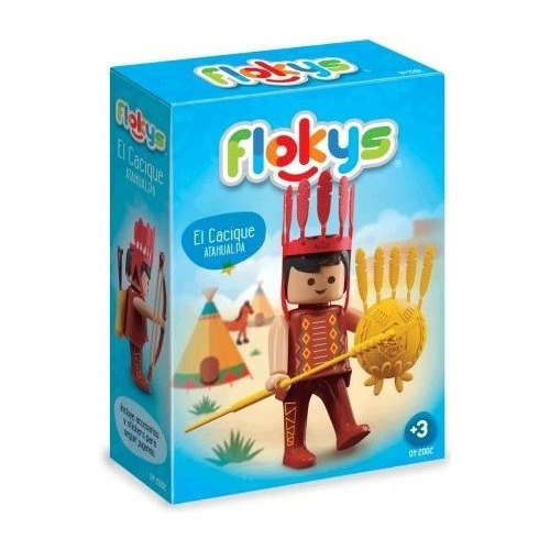 Flokys Figura Atahualpa El Cacique Con Accesorios