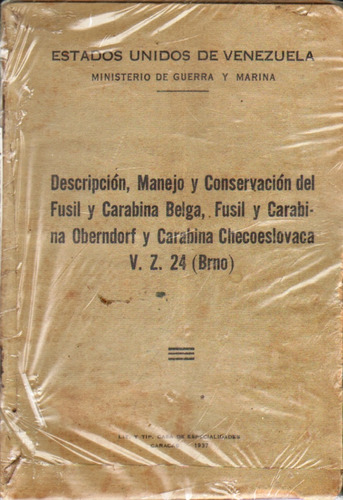 Descripcion Manejo Y Conservacion Del Fusil Y Carabina Belga