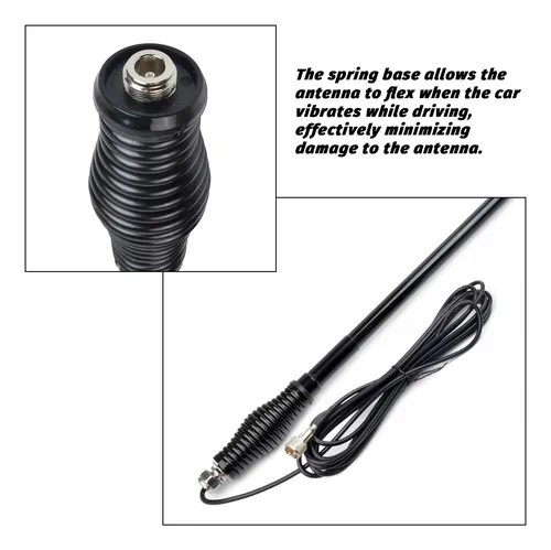 Antena Gmrs Móvil Fibra De Vidrio 6.5 Db 5 M