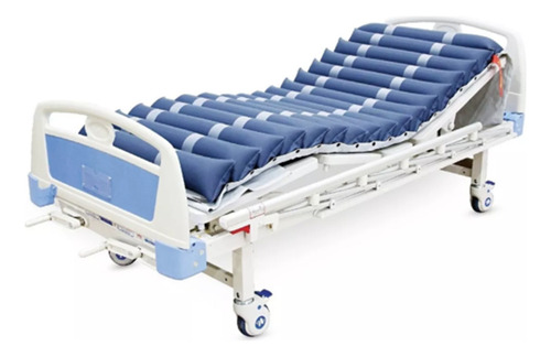 Colchón Antillagas Tubular Para Cama De Hospital 145 Kg Color Azul Marino