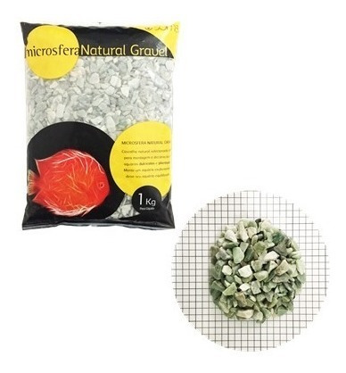 Substrato Soma Microsfera Natural Gravel Jade Green 4-6mm 1k