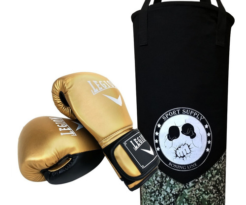 Saco Tula De Boxeo 100cm + Guantes Legion Special  14/ 16 Oz