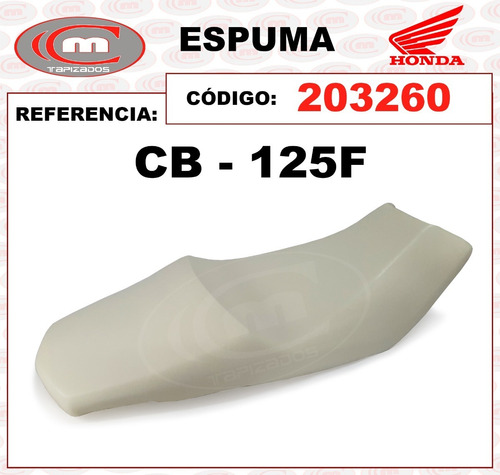 Espuma Para Moto Honda Cb 125 F