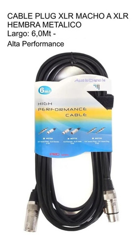 Imagen 3 de 9 de 2 Cables Para Micrófono Cannon-cannon 6 Metros Blindado