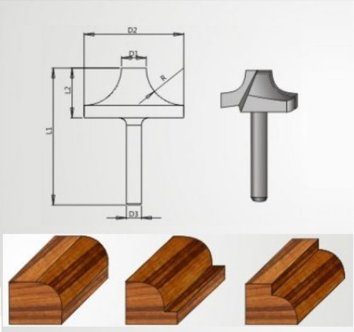 Fresa Para Decoração 20x15mm Radix 19r15.0.01