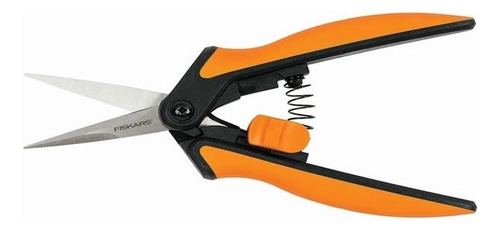 Tijera Floral Detalles Microtip Fiskars Para Tallos Y Hojas