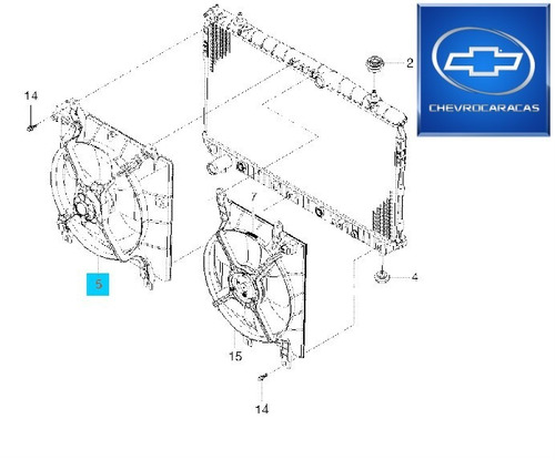 Imagen 5 de 7 de Electroventilador Radiador Optra Original Gm - Tienda Fisica