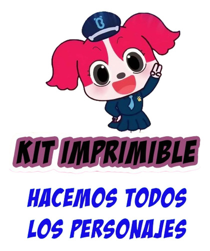 Candy Bar Kit Imprimible Cumpleaños Papillon Sherifflabrador