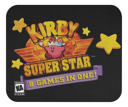 Mouse Pad Kirby Super Star Snes Super Nintendo Exclusivo